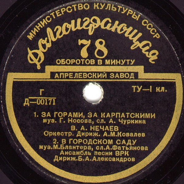 ПЕСНИ СОВЕТСКИХ КОМПОЗИТОРОВ (В. Нечаев, Ансамбль песни ВРК)