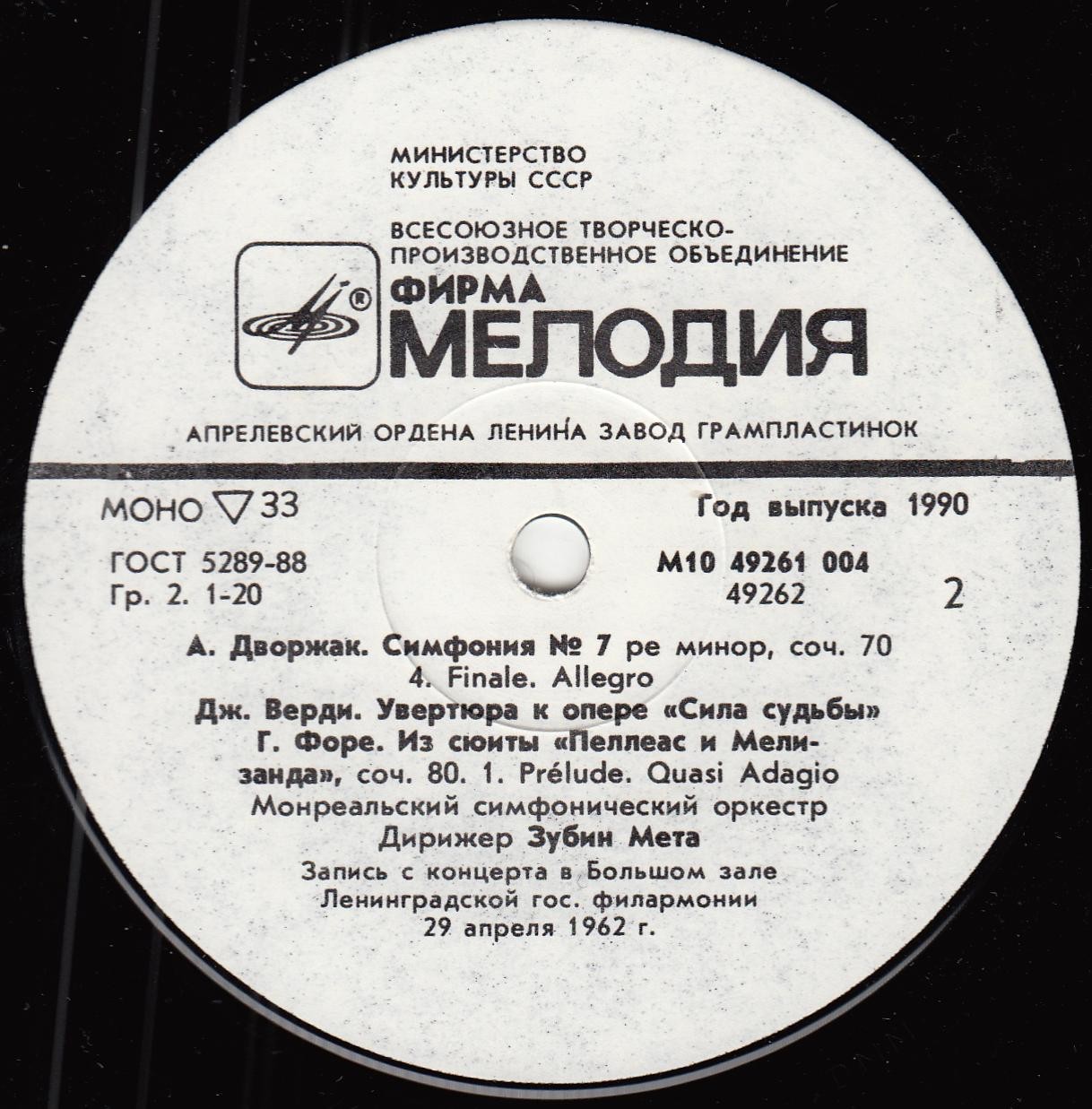 Дирижер Зубин МЕТА