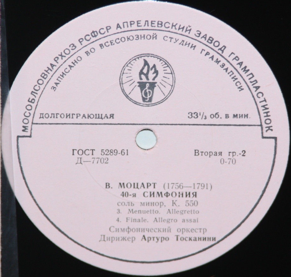 В. Моцарт: Симфония № 40 (Артуро Тосканини)