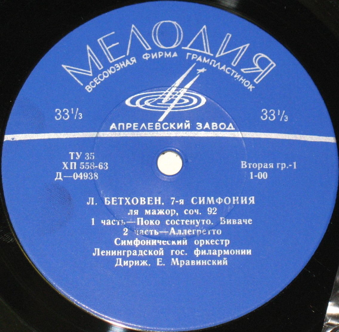Л. БЕТХОВЕН (1770–1827) Симфония № 7 ля мажор, соч. 92 (Е. Мравинский)