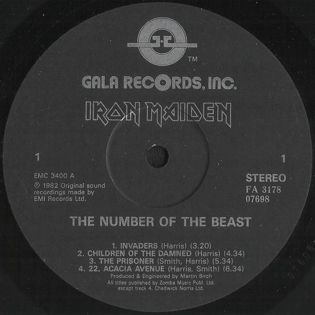 IRON MAIDEN «The Number Of The Beast» (запись 1982г.)