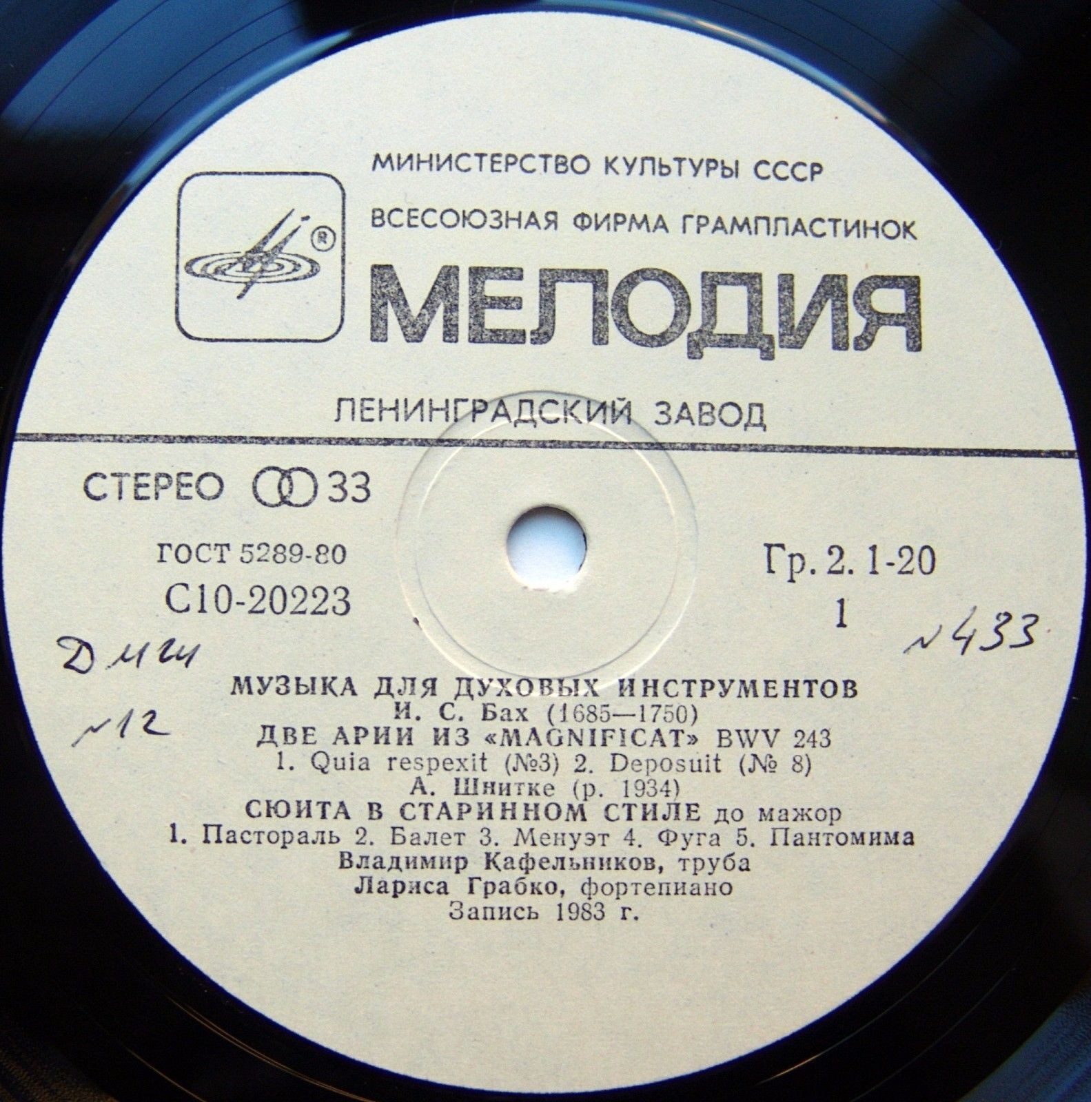 МУЗЫКА ДЛЯ ДУХОВЫХ ИНСТРУМЕНТОВ