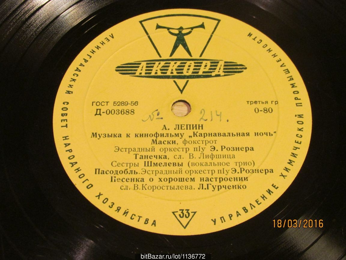 А. Лепин. Музыка из к/ф «Карнавальная ночь»