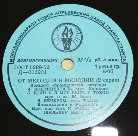 ОТ МЕЛОДИИ К МЕЛОДИИ (2 серия): Концерт французской эстрады