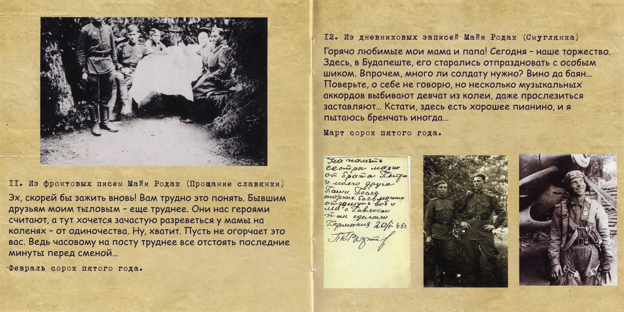 Хроники войны в письмах и дневниках