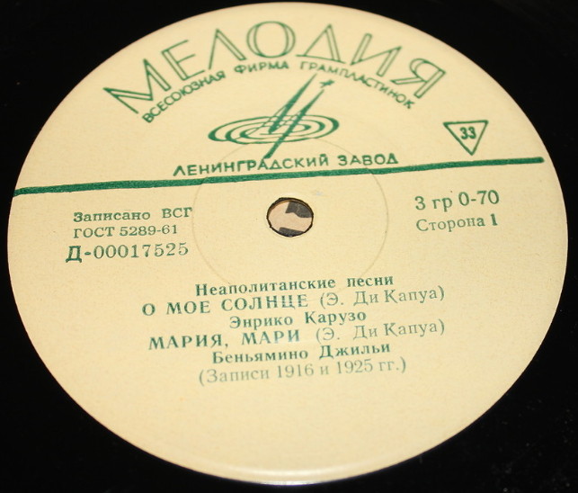 НЕАПОЛИТАНСКИЕ ПЕСНИ (на итальянском яз.)