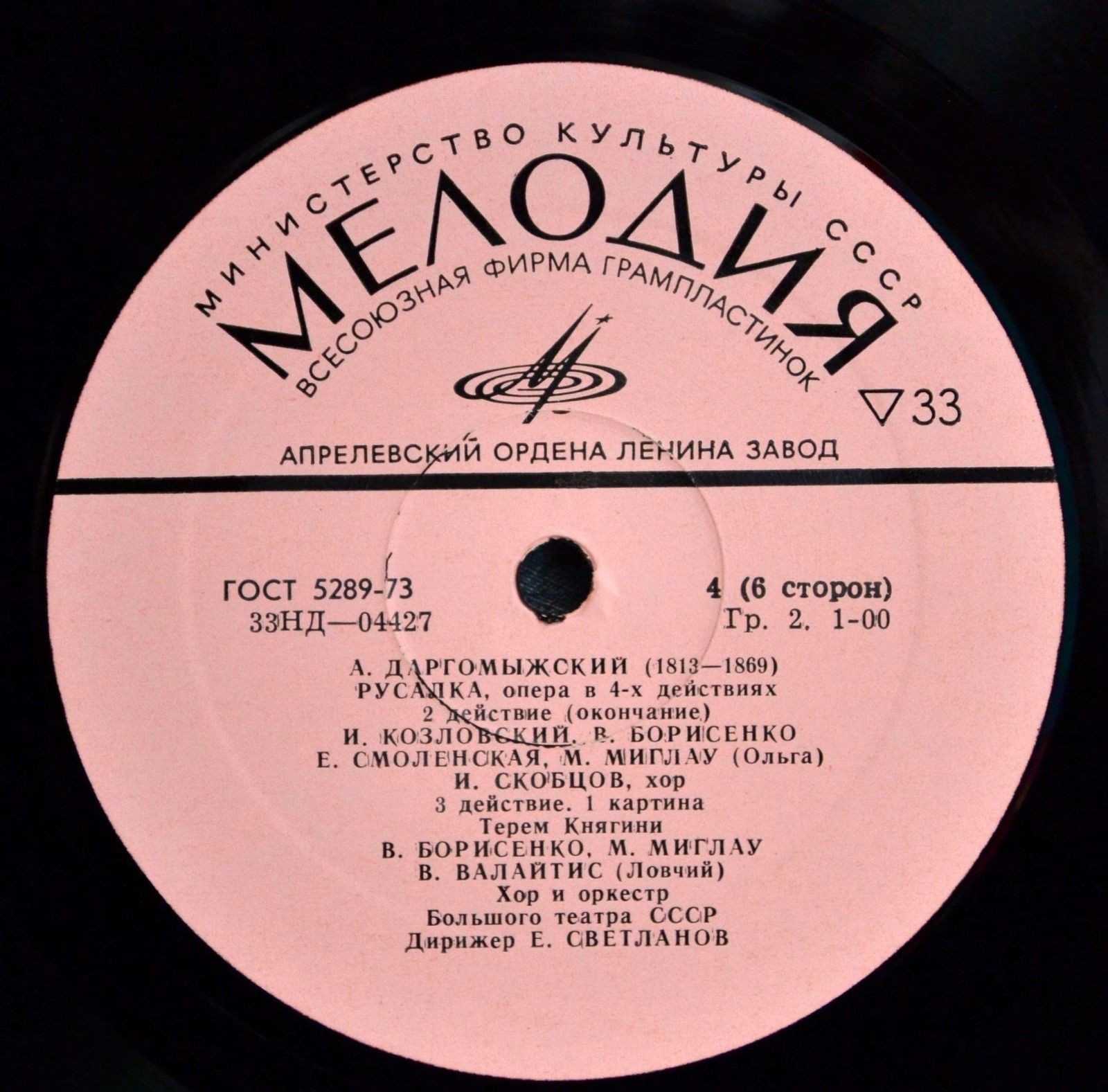 А. Даргомыжский: «Русалка», опера в четырех действиях