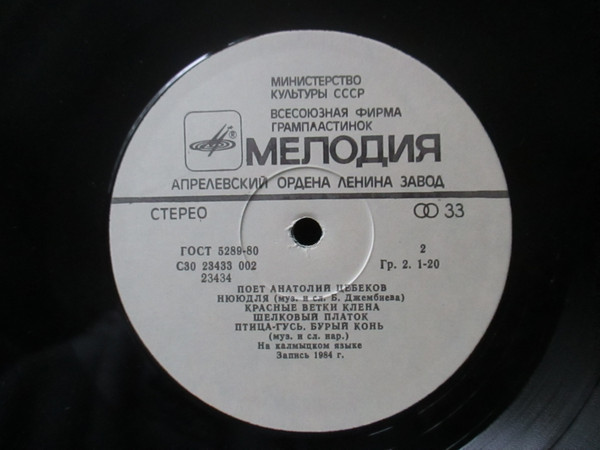 Поёт Анатолий Цебеков. Любимые мелодии