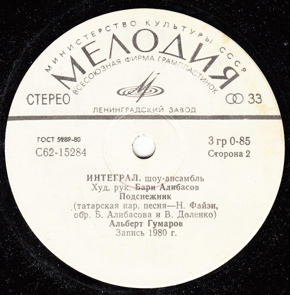 Шоу-ансамбль «Интеграл». Рук. Бари Алибасов