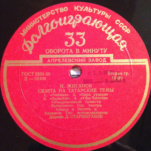 Н. ЖИГАНОВ (1911–1988): «Зюгря», балетная сюита / Сюита на татарские темы (Дж. Садрижиганов)