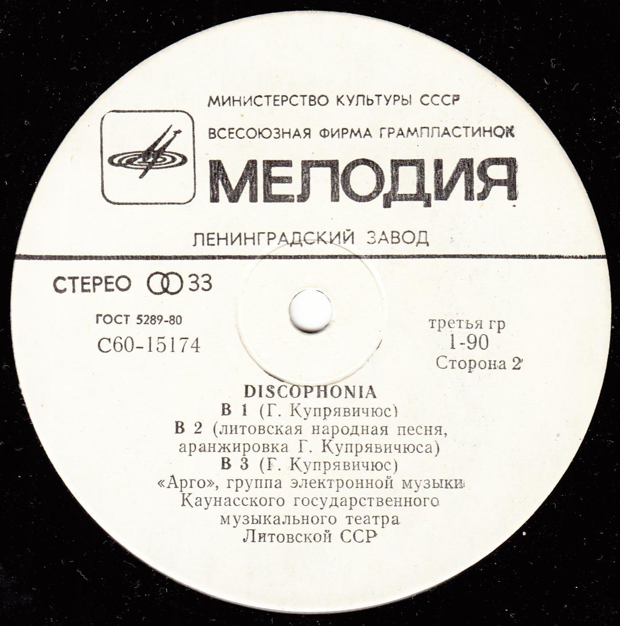 «АРГО», группа электронной музыки — «Дискофония»