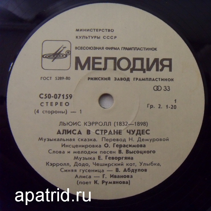Алиса в стране чудес