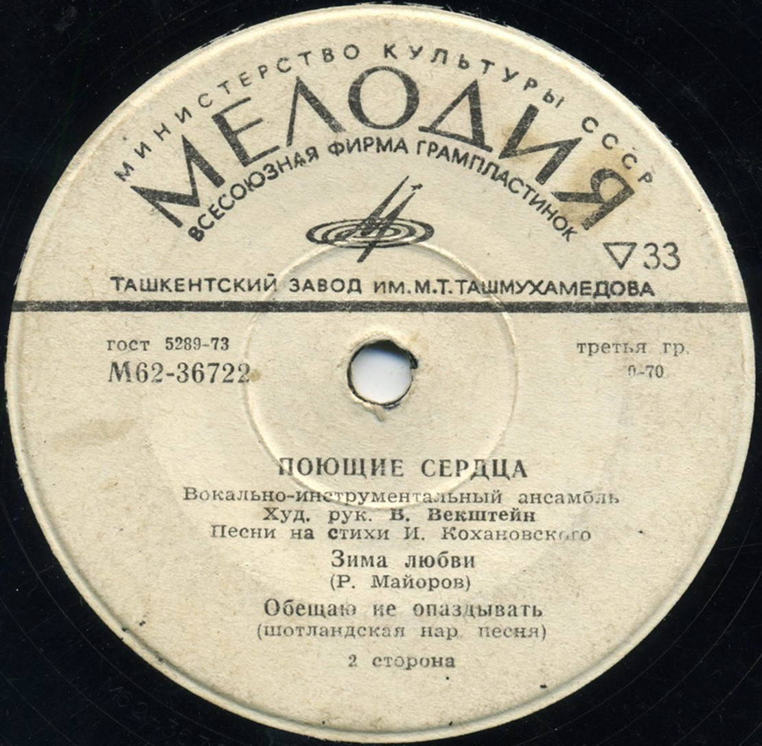 ВИА "Поющие сердца" - Песни на стихи И. Кохановского