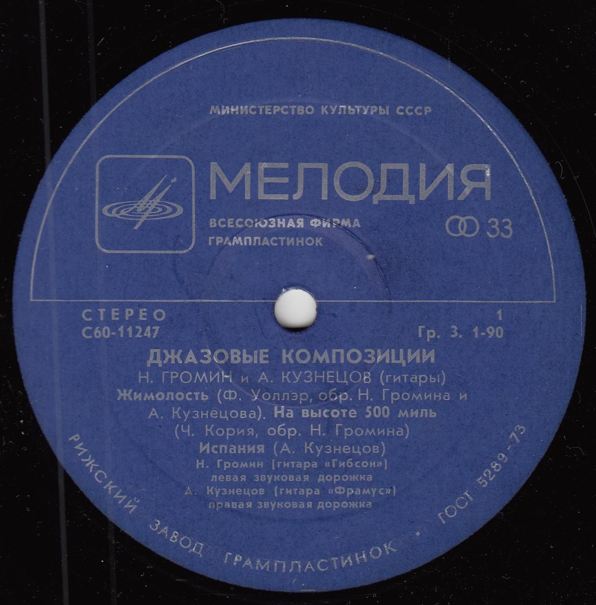 «ДЖАНГО» (джазовые композиции). Н. ГРОМИН И А. КУЗНЕЦОВ (гитары)