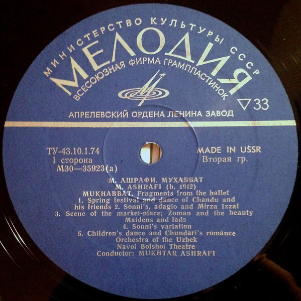 Мухтар АШРАФИ (1912—1975): «Мухаббат», фрагменты из балета
