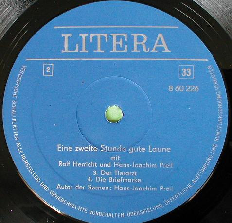 Rolf Herricht & Hans-Joachim Preil ‎– Eine 2. Stunde Gute Laune [по заказу немецкой фирмы LITERA, 8 60 226]