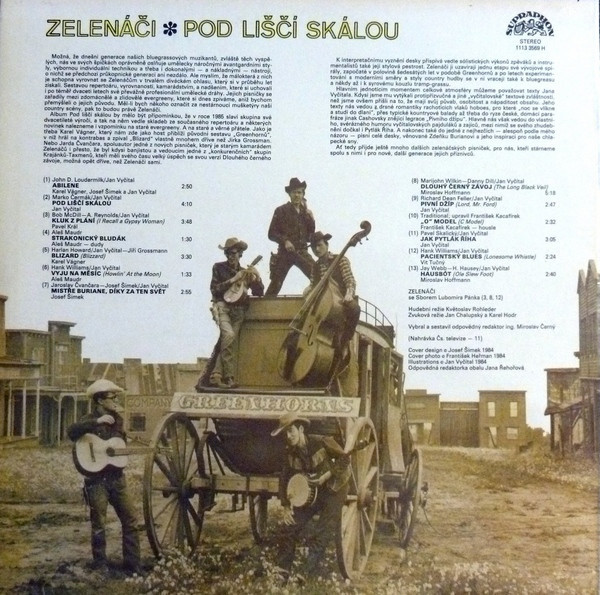 Zelenáči ‎– Pod Liščí Skálou [по заказу чешской фирмы SUPRAPHON 1113 3569]