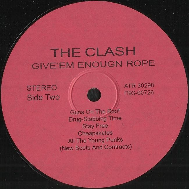 THE CLASH «Give’em Enough Rope»