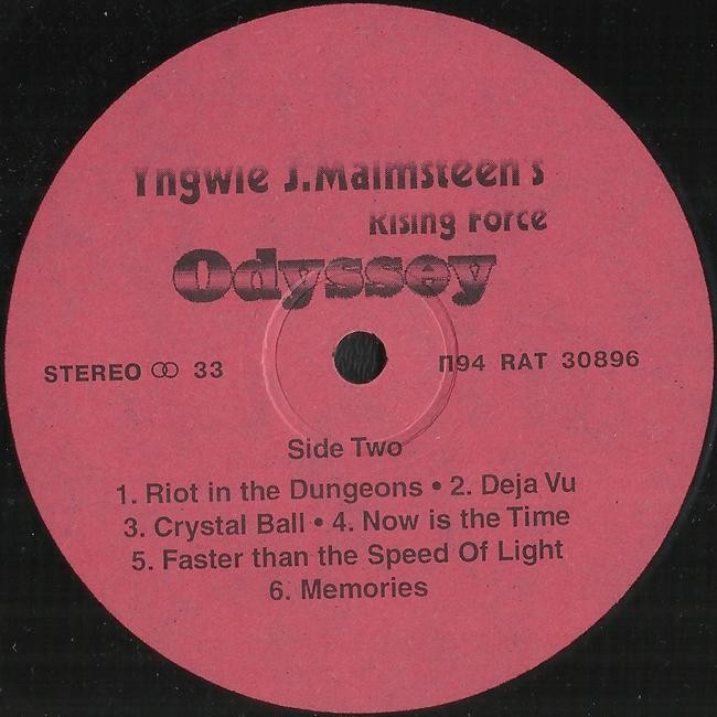 YNGWIE J. MALMSTEEN. Odyssey