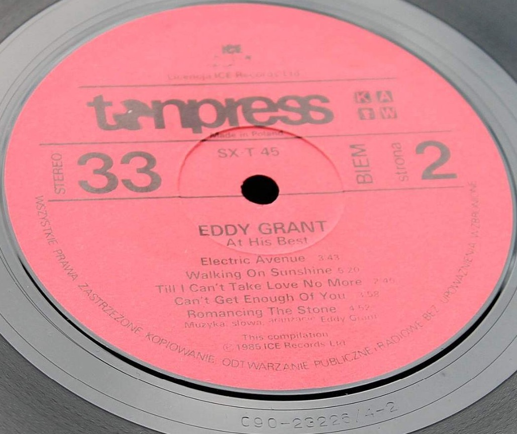 Eddy Grant -  "At his best" [По заказу польской фирмы TONPRESS, SX-T 45]