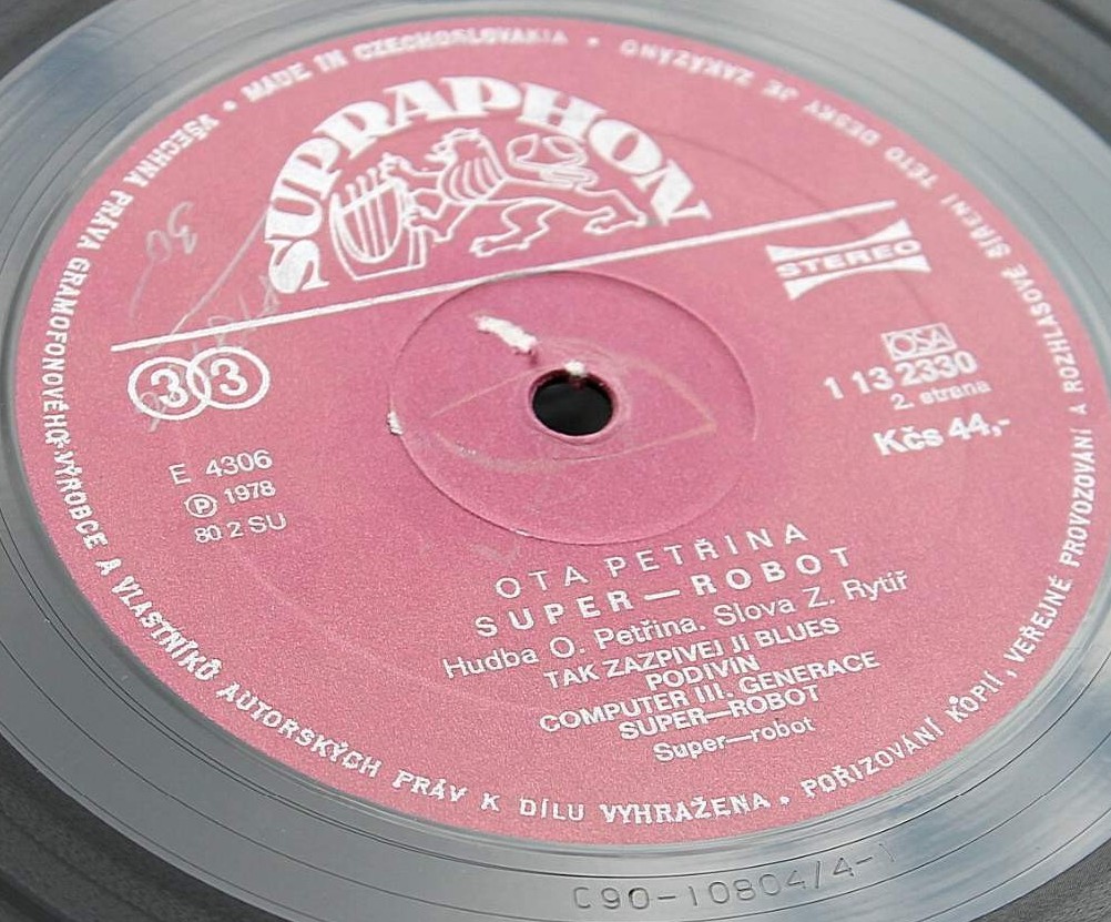 Ota Petřina  ‎– Super-robot [по заказу чешской фирмы SUPRAPHON, 1 13 2330]