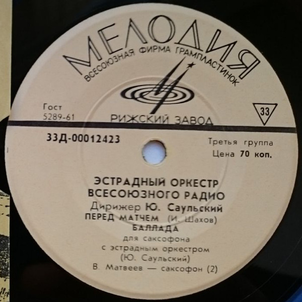 ЭСТРАДНЫЙ ОРКЕСТР п/у Ю. САУЛЬСКОГО