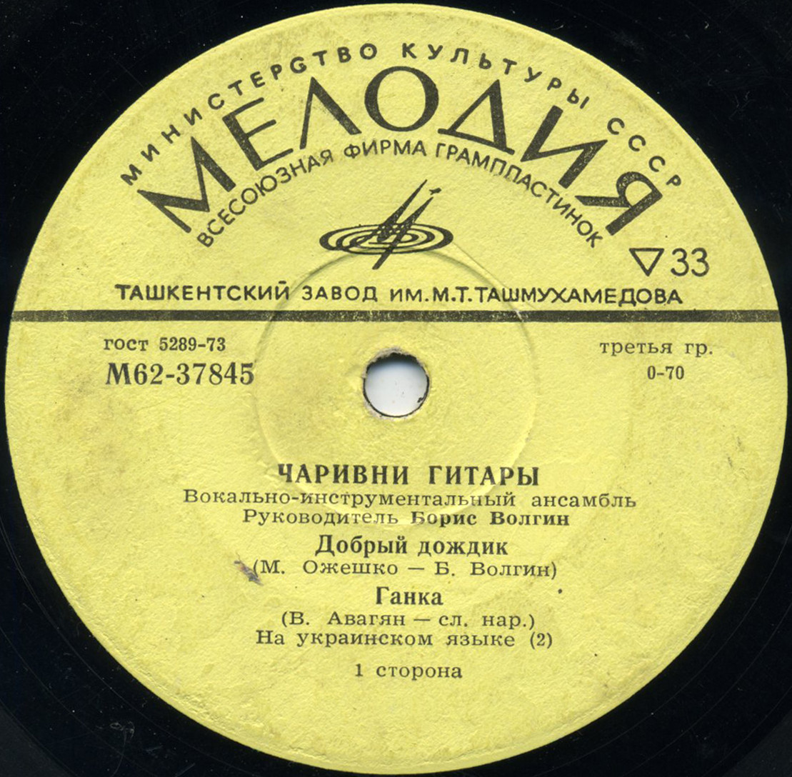 ВИА "ЧАРИВНИ ГИТАРЫ", рук. Б.Волгин
