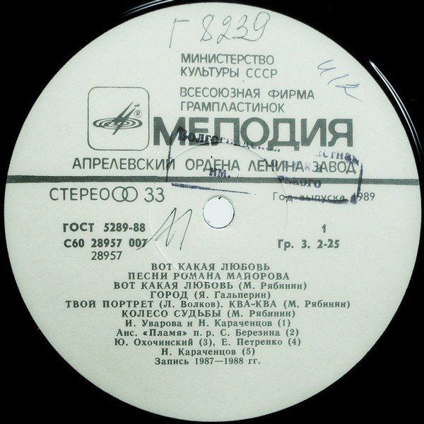 Р. МАЙОРОВ (1933–2003): «Вот какая любовь. Песни Романа Майорова»