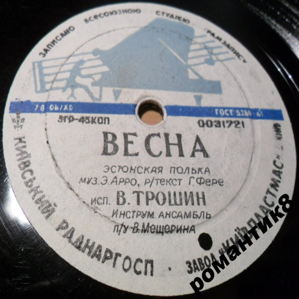 Владимир Трошин — Посочувствуйте вы парню / Весна