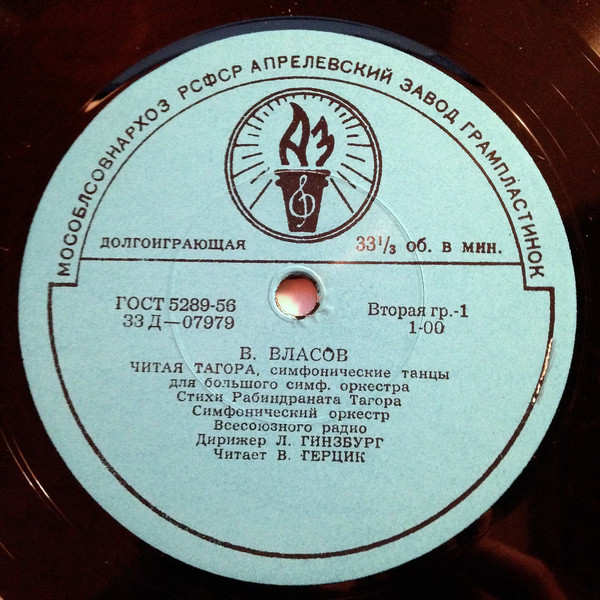 В.А. Власов: Симф. танцы "Читая Тагора" / В.А. Гевиксман: Сюита "Картины Индии"