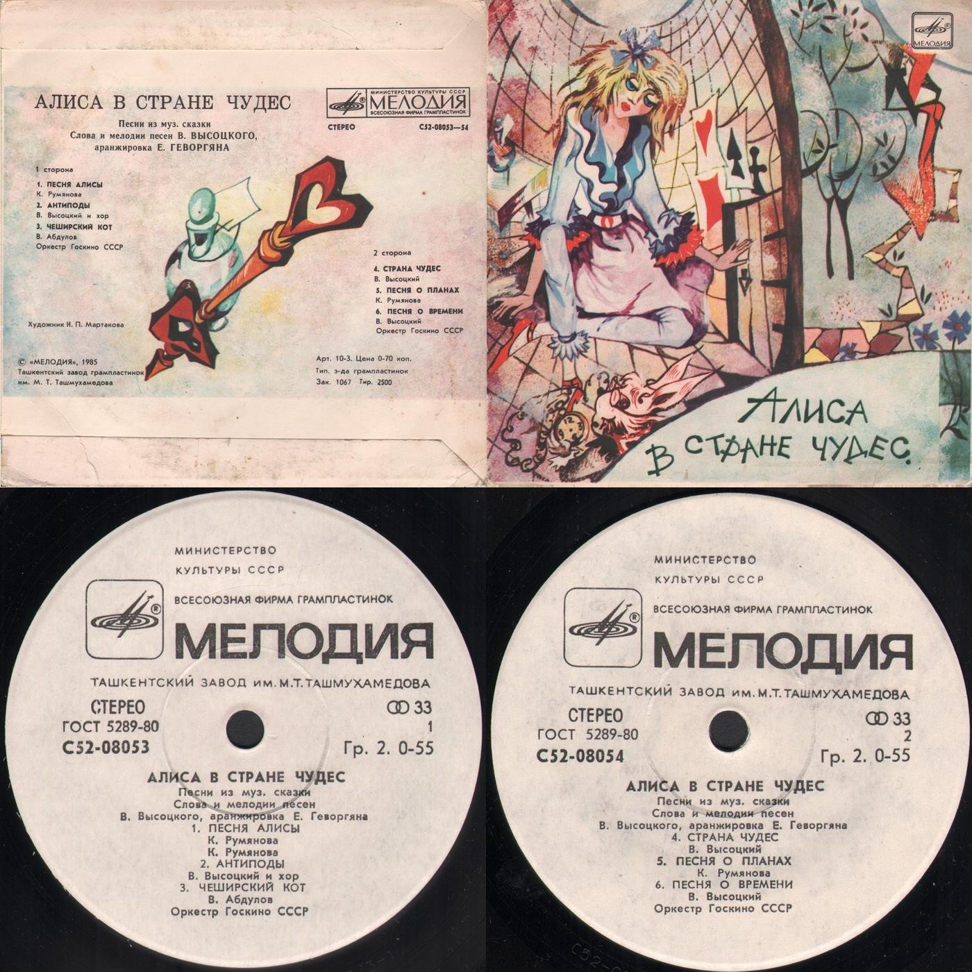 «Алиса в стране чудес». Песни из музыкальной сказки