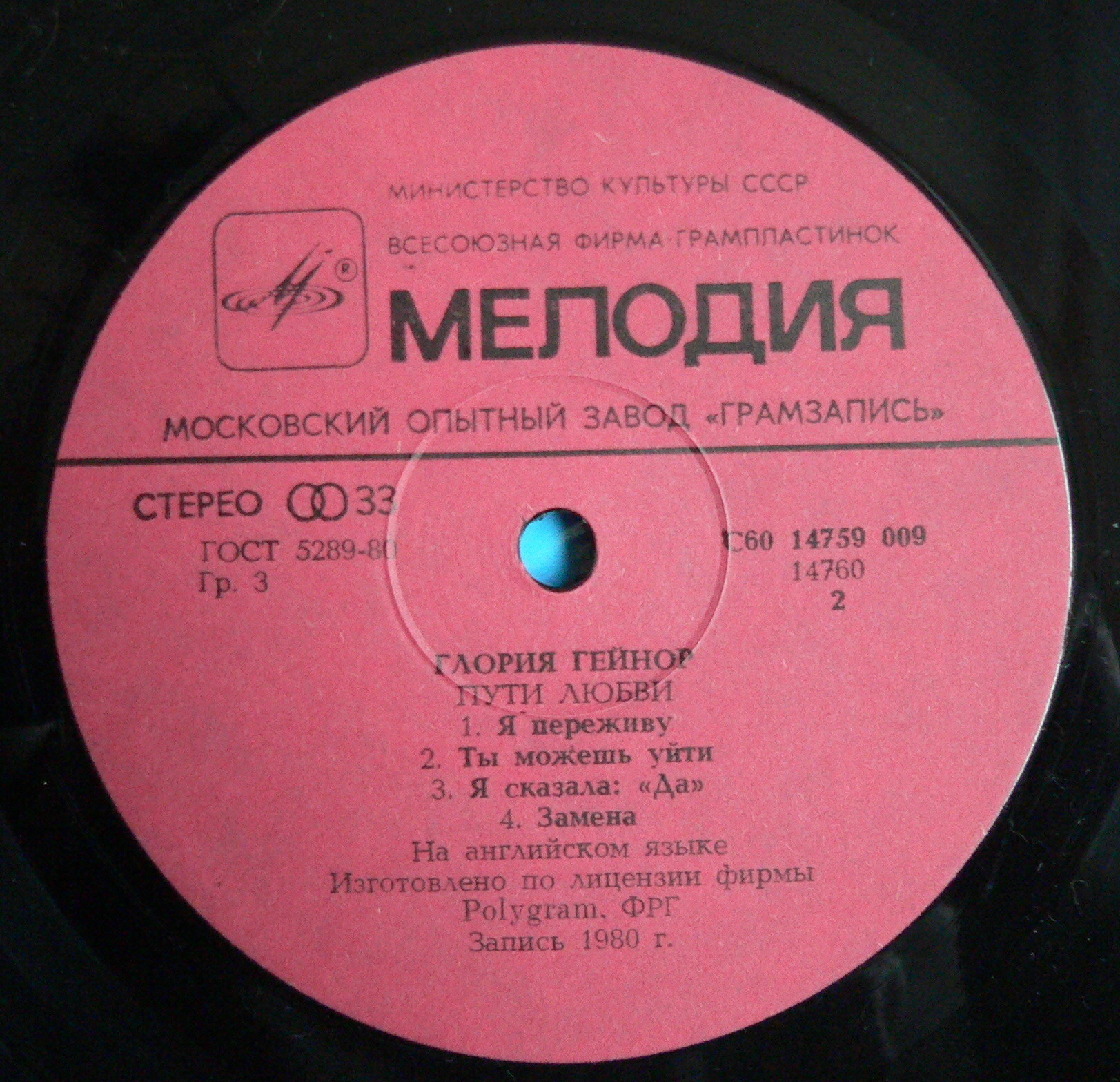 Глория ГЕЙНОР. «Пути любви»