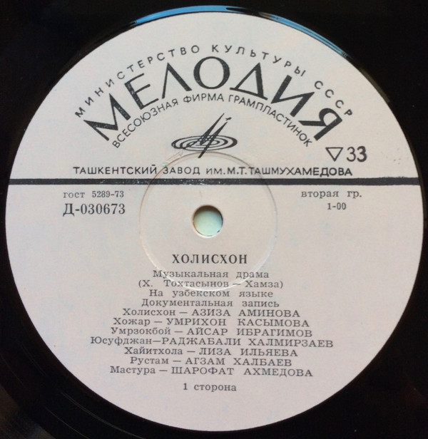 ХОЛИСХОН. Музыкальная драма (Х. Тохтасынов - Хамза)