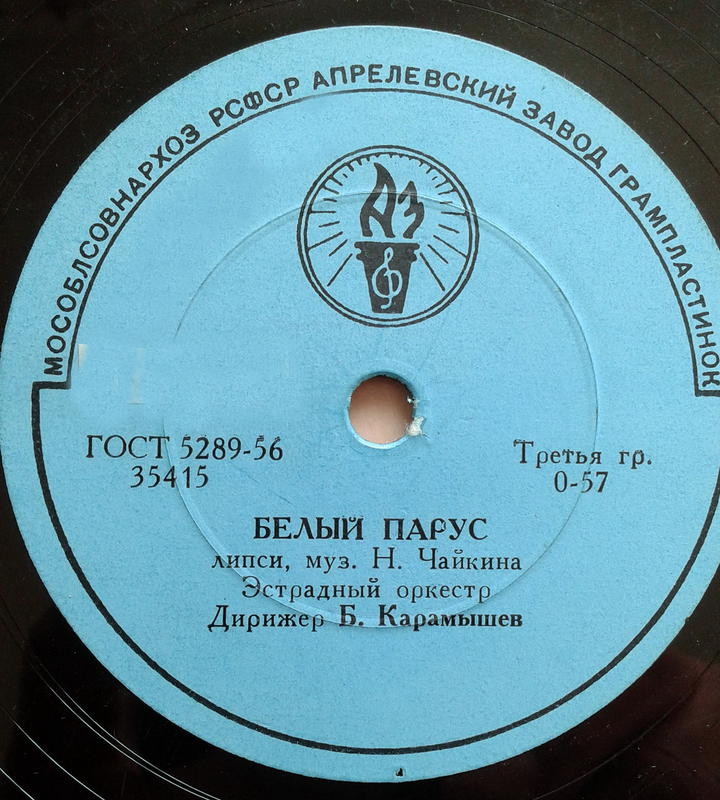 Эстрадный оркестр, дирижер Б. Карамышев — Белый парус / В парке