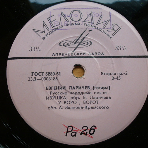 ЛАРИЧЕВ Евгений (гитара)