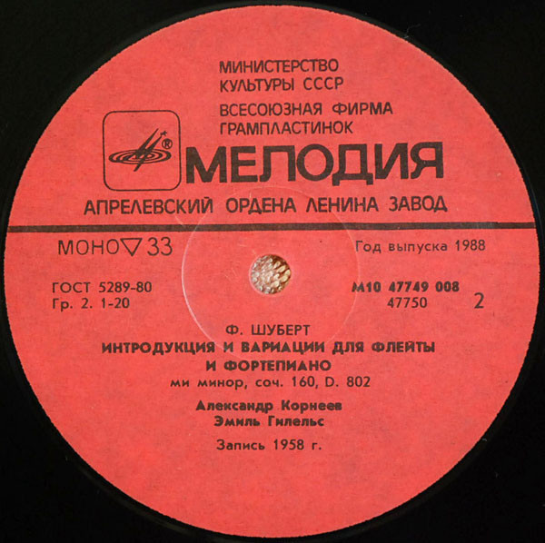 Г. Ф. ГЕНДЕЛЬ, Ф. ШУБЕРТ