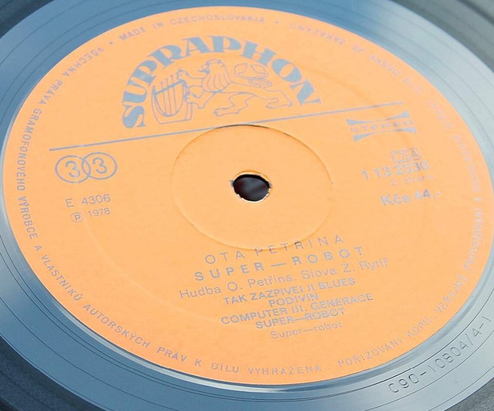 Ota Petřina  ‎– Super-robot [по заказу чешской фирмы SUPRAPHON, 1 13 2330]