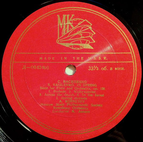 С. Василенко. Концерт для балалайки с оркестром, сюита «Весной»