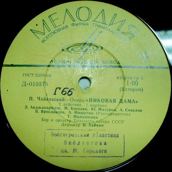 П. ЧАЙКОВСКИЙ (1840-1893): «Пиковая дама», опера в 3 д.