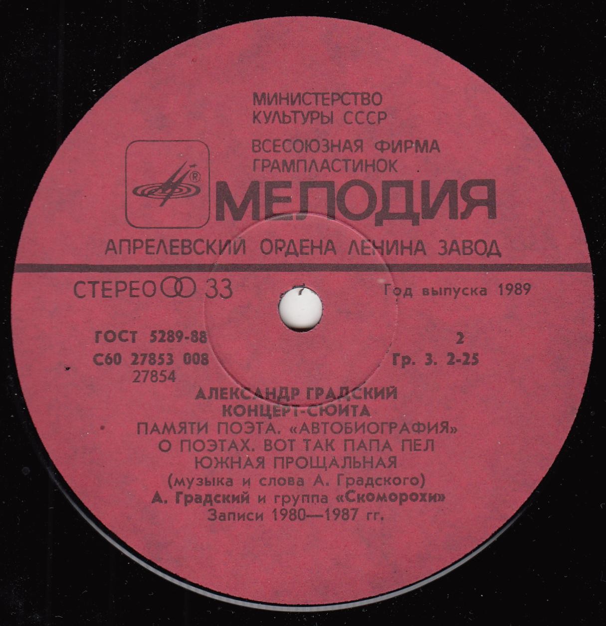 Александр Градский. Концерт-сюита