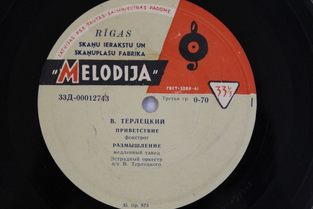 ЭСТРАДНЫЙ ОРКЕСТР п/у В. ТЕРЛЕЦКОГО