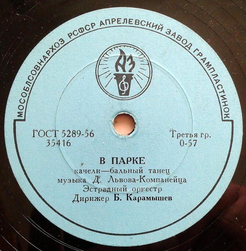 Эстрадный оркестр, дирижер Б. Карамышев — Белый парус / В парке
