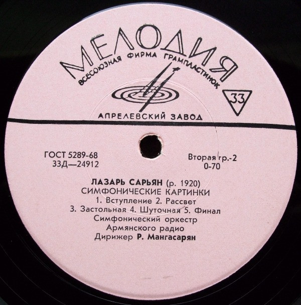 Л. САРЬЯН (1920)