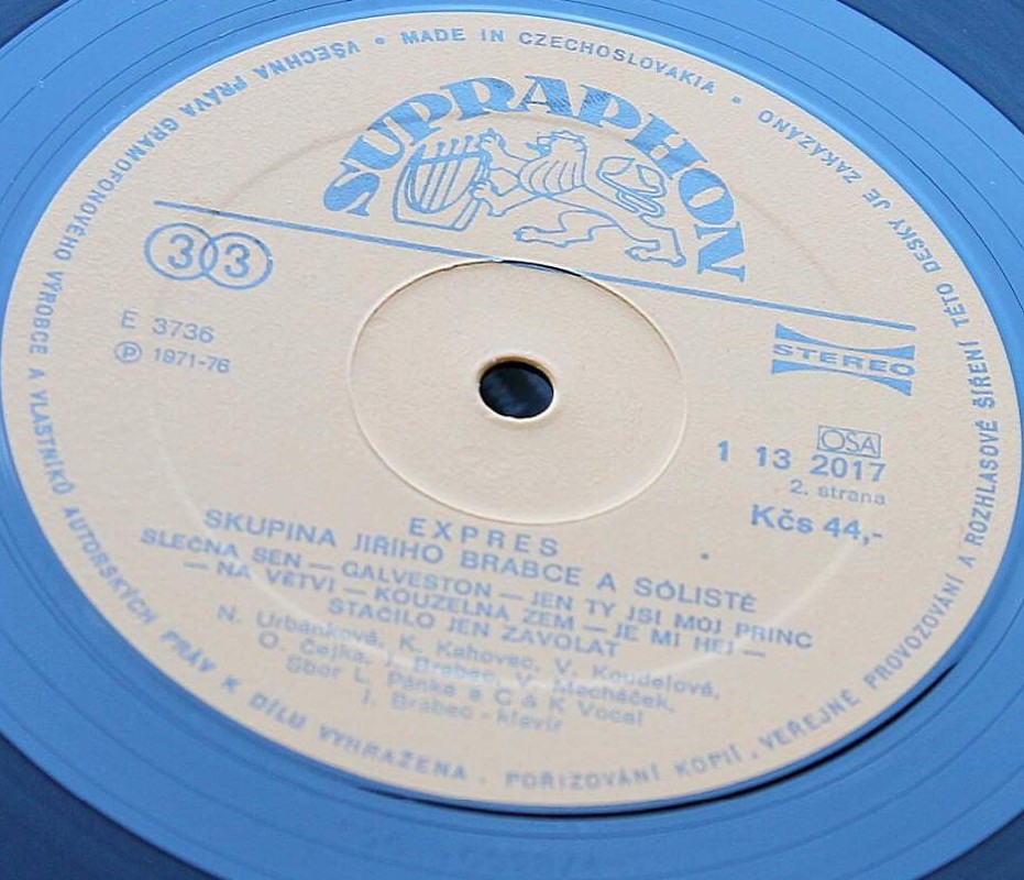 Expres. Skupina Jiřího Brabce A Sólisté [по заказу чешской фирмы SUPRAPHON 1 13 2017]