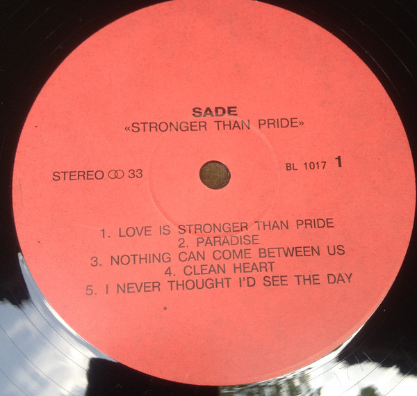 Sade - Stronger Than Pride
