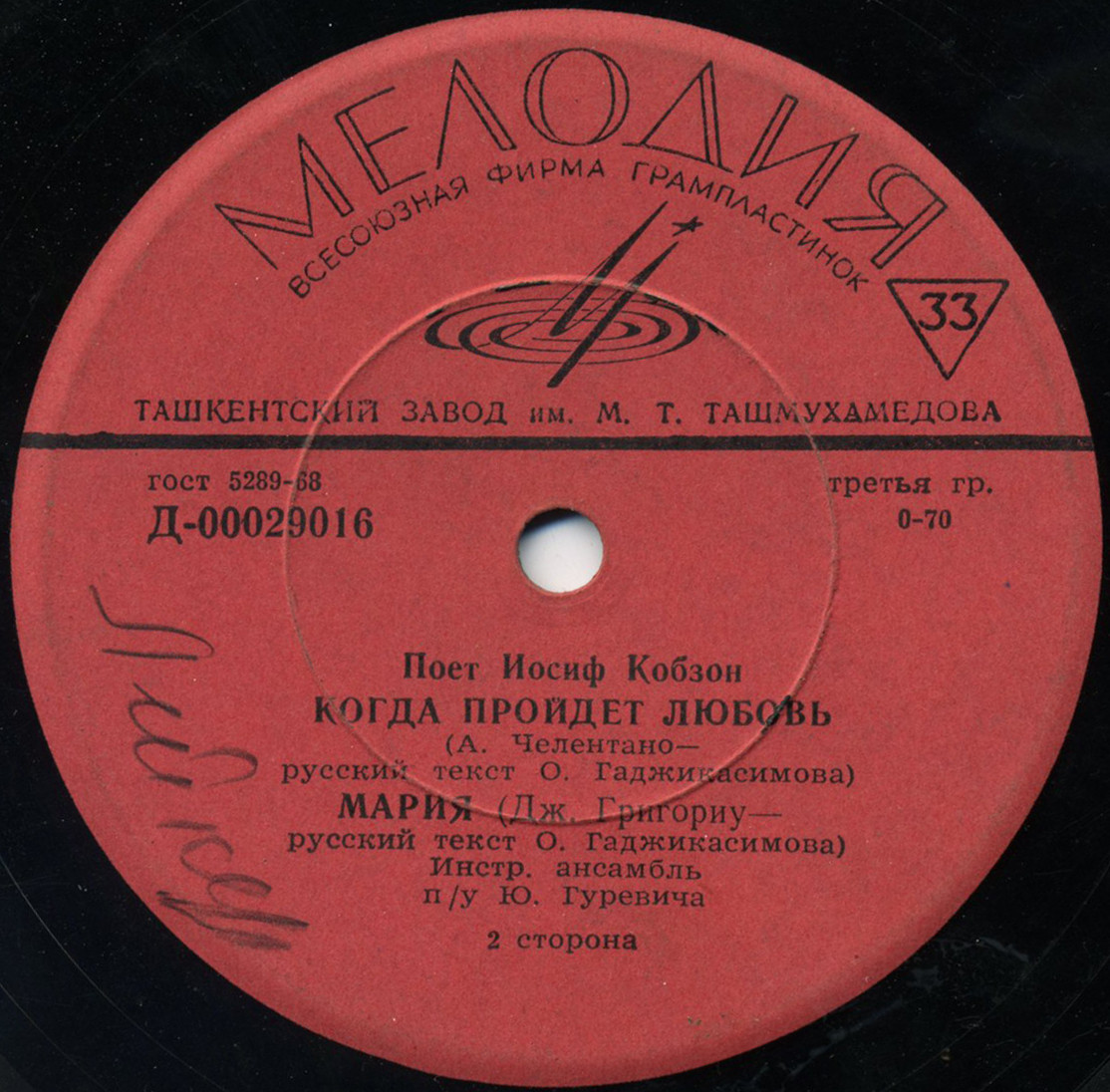 Поёт Иосиф КОБЗОН