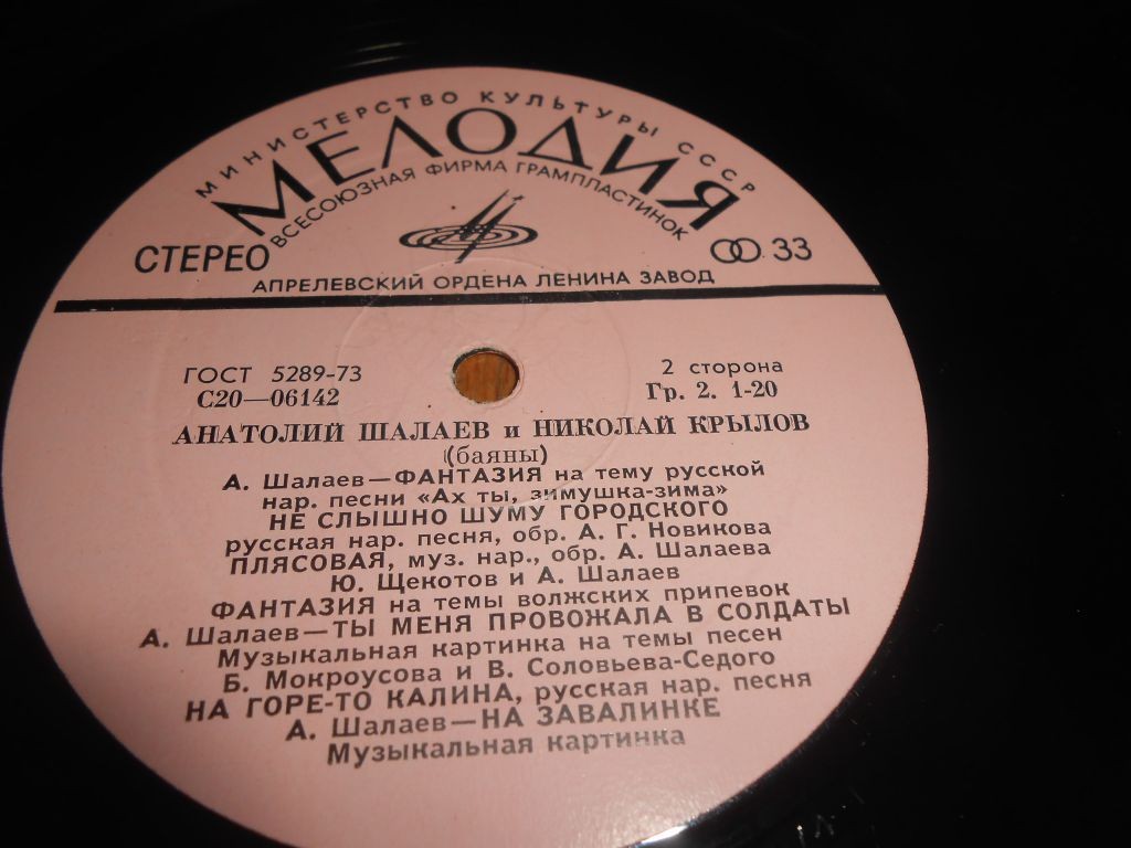 Анатолий Шалаев и Николай Крылов (баяны)