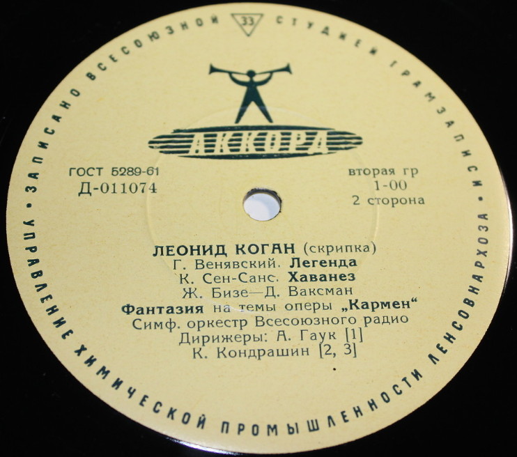 Играет Леонид КОГАН