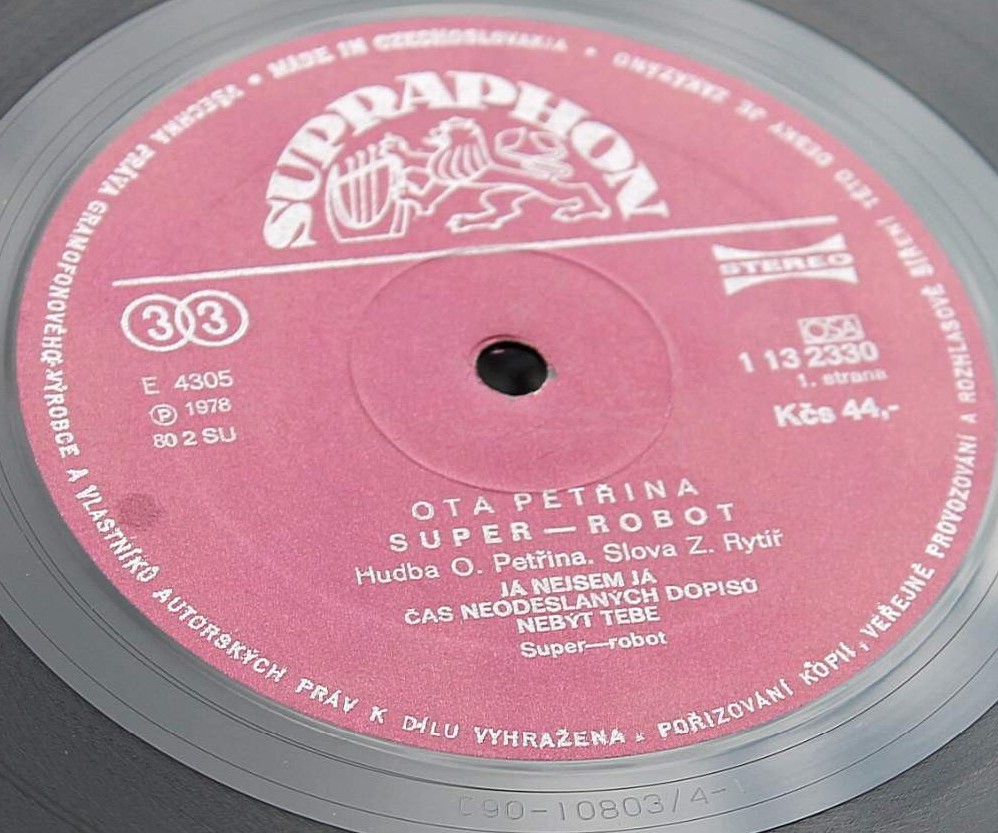 Ota Petřina  ‎– Super-robot [по заказу чешской фирмы SUPRAPHON, 1 13 2330]