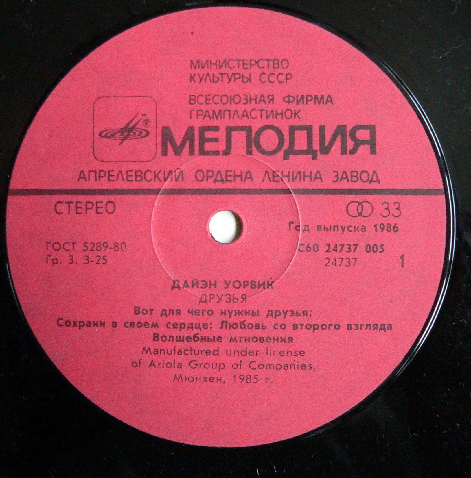 Дайэн Уорвик - Друзья